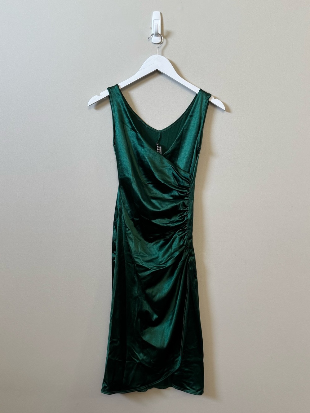 Pinup Couture emerald green Greta mini plunge neckline rockabilly dress 💜